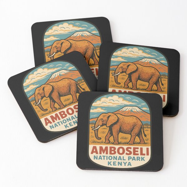 Item preview, Amboseli National Park Vintage Travel designed and sold by TomFrontierArt.