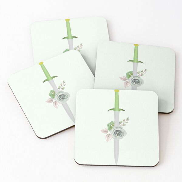 Item preview, Green Silver Sword And Roses designed and sold by xWiseGirl.