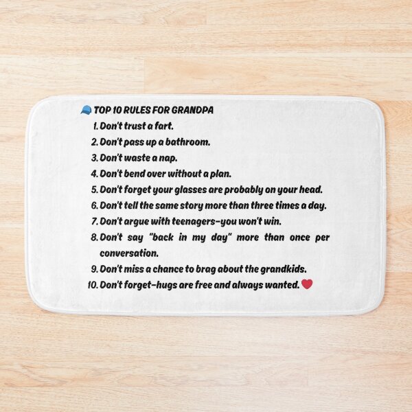Item preview, TopTen Rules For GRANDPA designed and sold by fredgarden8.