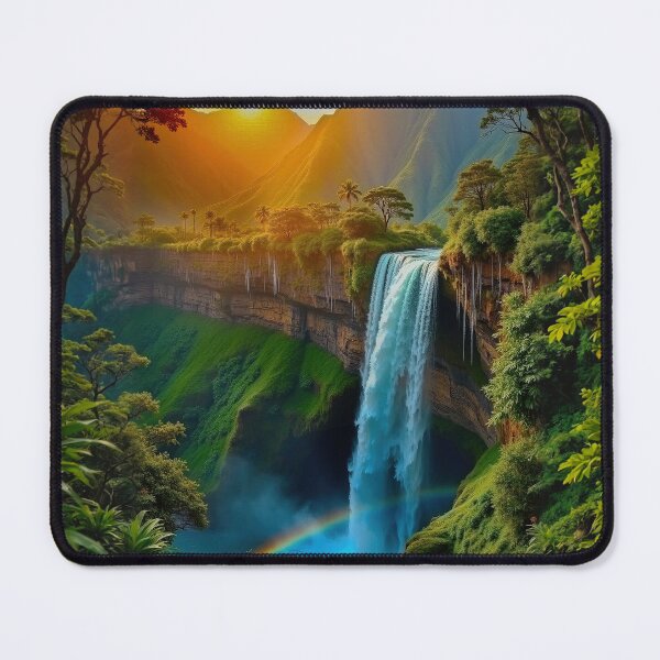 Item preview, Verdant Falls at Sunset designed and sold by H.B. Oldman's Place.