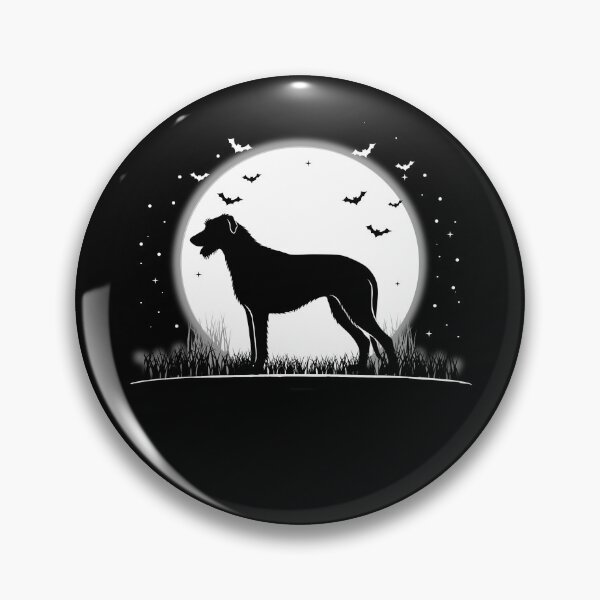 Item preview, Irish Wolfhound Dog – Halloween Moon Silhouette designed and sold by The Real Life Symphony.
