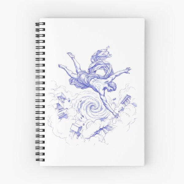 Item preview, Aesthetic Falling Man Pencil Drawing Renaissance  designed and sold by Azhastor.