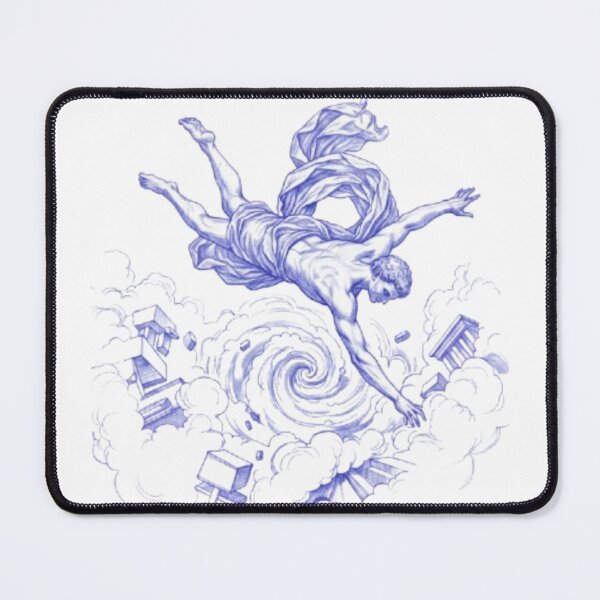 Item preview, Aesthetic Falling Man Pencil Drawing Renaissance  designed and sold by Azhastor.