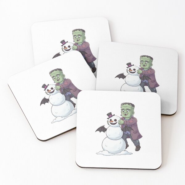 Item preview, Frankenstein Monster Building a Snowman designed and sold by moonmuffin7.