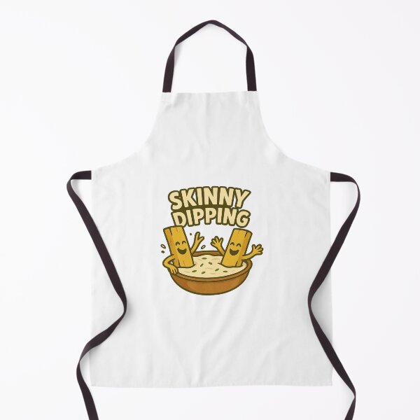 Item preview, Skinny Dipping – Funny French Fry Cartoon designed and sold by Tater Tales.