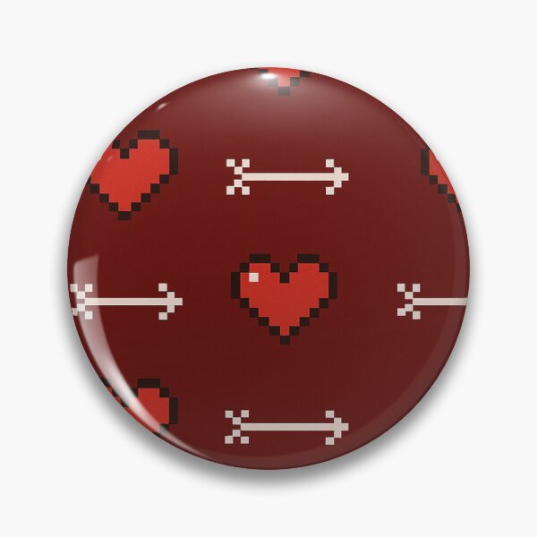 Item preview, Pixel Heart Love Pattern – Retro 8-Bit Valentine Seamless Design designed and sold by Kyfrixe.