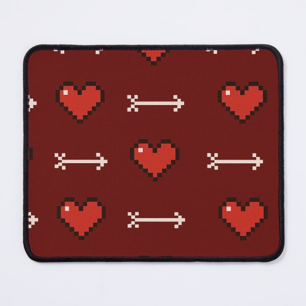 Item preview, Pixel Heart Love Pattern – Retro 8-Bit Valentine Seamless Design designed and sold by Kyfrixe.