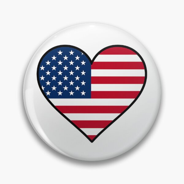 Item preview, American Flag Heart – USA Patriotic Love Design designed and sold by Kyfrixe.