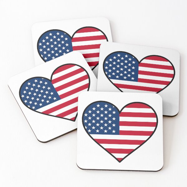 Item preview, American Flag Heart – USA Patriotic Love Design designed and sold by Kyfrixe.