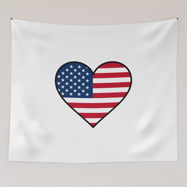 Item preview, American Flag Heart – USA Patriotic Love Design designed and sold by Kyfrixe.