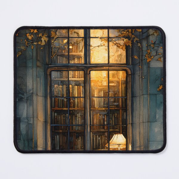 Item preview, The Enchanted Library Window designed and sold by oanaunciuleanu.