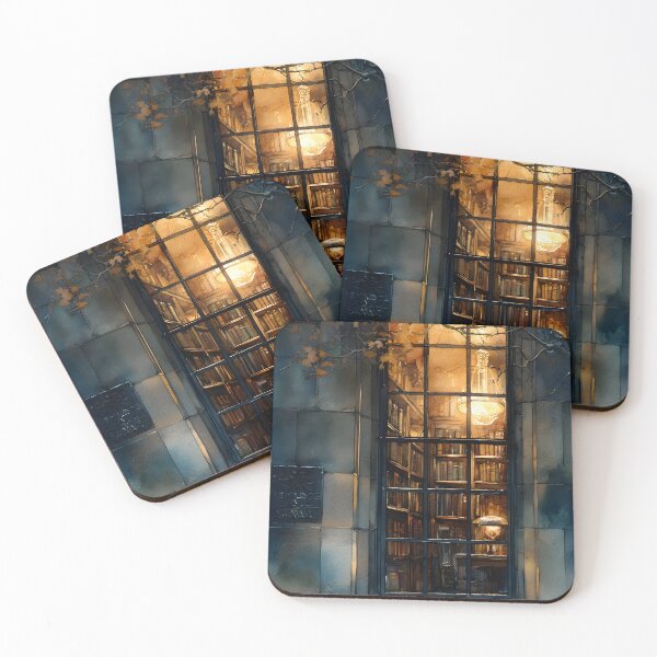 Item preview, The Enchanted Library Window designed and sold by oanaunciuleanu.