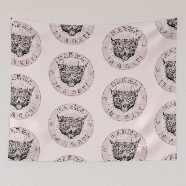 Item preview, Karma Is A Cat designed and sold by rdub2001.