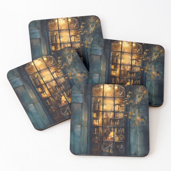 Item preview, The Enchanted Library Window designed and sold by oanaunciuleanu.