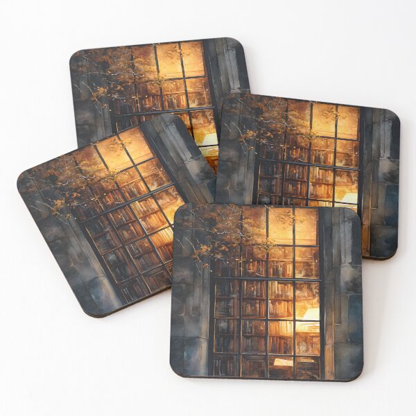 Item preview, The Enchanted Library Window designed and sold by oanaunciuleanu.