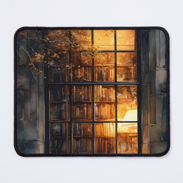 Item preview, The Enchanted Library Window designed and sold by oanaunciuleanu.