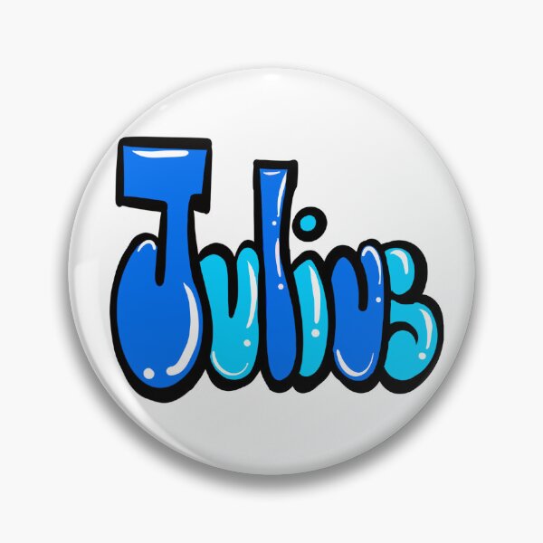 Item preview, Julius name in blue graffiti calligraphy Top 10 best personalized gifts for boys and men named Julius designed and sold by Artonmytee.