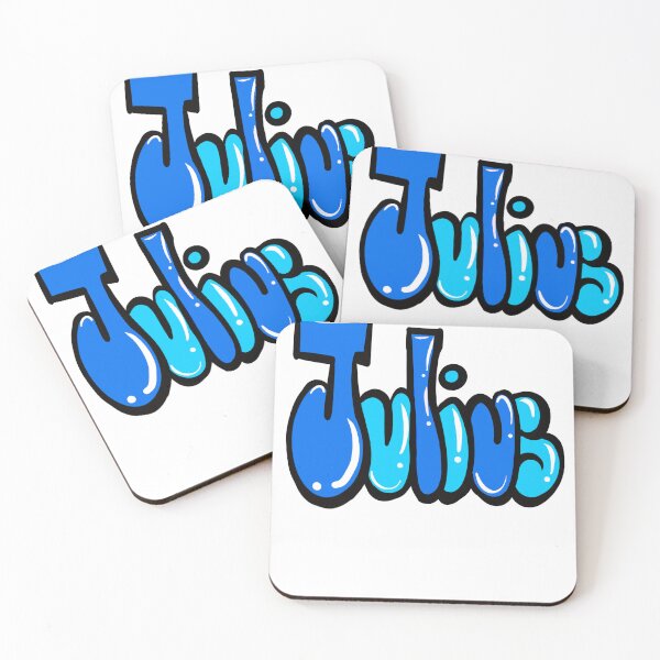 Item preview, Julius name in blue graffiti calligraphy Top 10 best personalized gifts for boys and men named Julius designed and sold by Artonmytee.