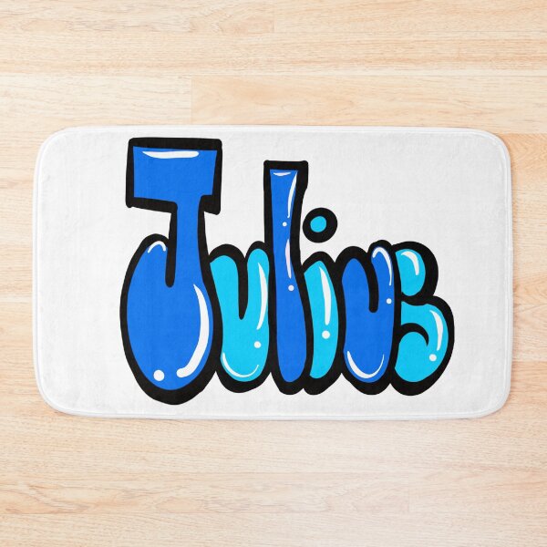 Artikelvorschau, Julius Name in blauer Graffiti-Kalligraphie Top 10 der besten personalisierten Geschenke für Jungen und Männer mit dem Namen Julius entworfen und verkauft von Artonmytee.