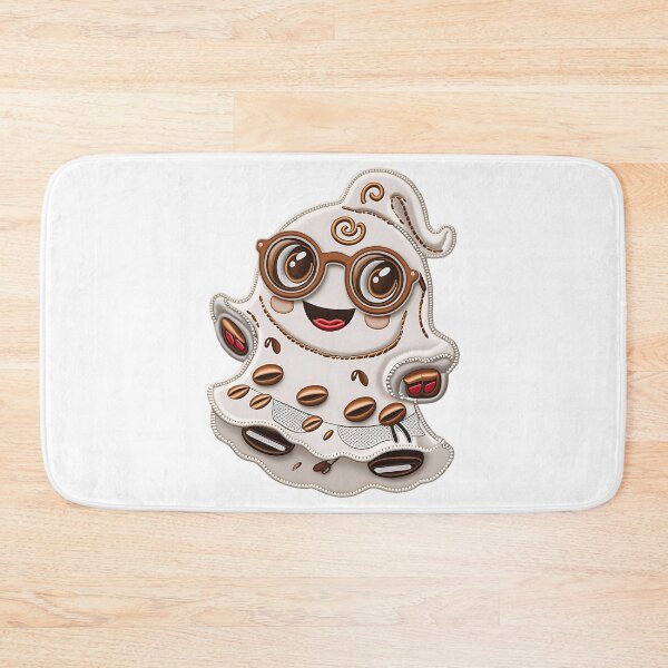 Item preview, Funny Coffee Ghost With Glasses Illustration designed and sold by ArtDesignTp.