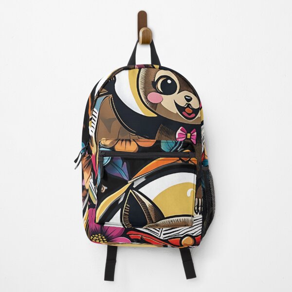 Item preview, Cute Floral Bat Illustration With Colorful Flowers designed and sold by ArtDesignTp.