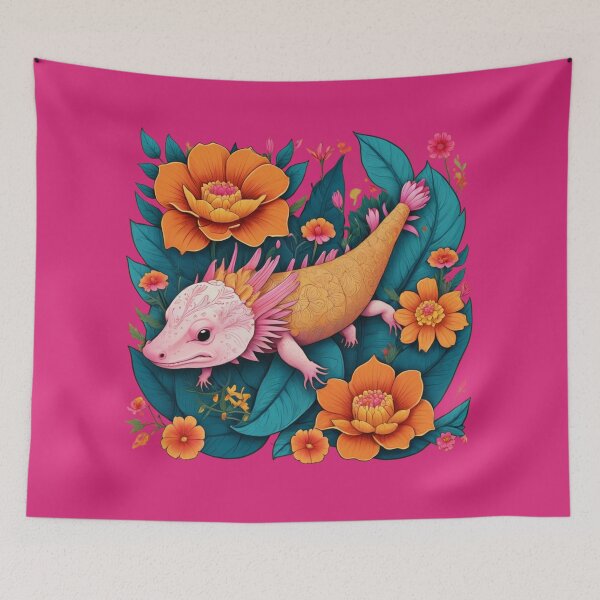 Item preview, Golden Axolotl Mexican Spirit designed and sold by VIRALOOP.