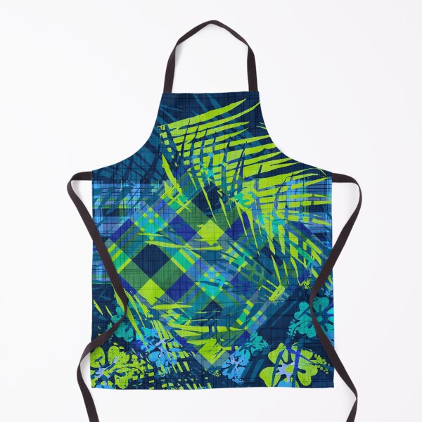 Item preview, Hawaiian Blue Hibiscus Set Patchwork Seamless Repeat designed and sold by Sharon Schwalbe.