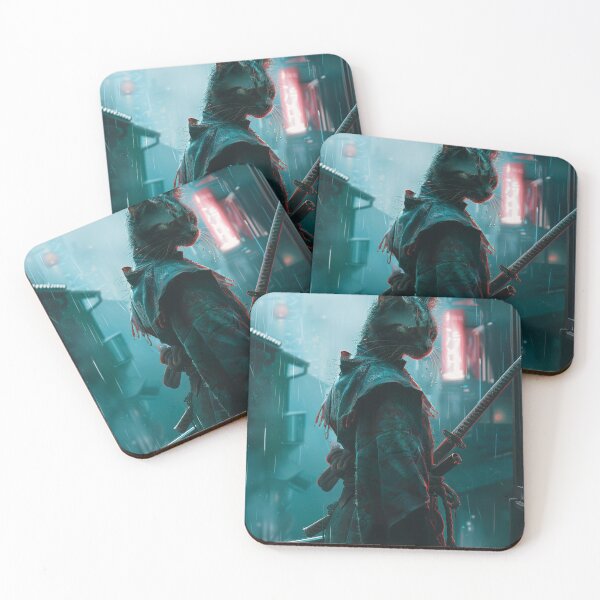 Item preview, Rain-Slick Ronin: Nine Lives designed and sold by ArgentoArt.
