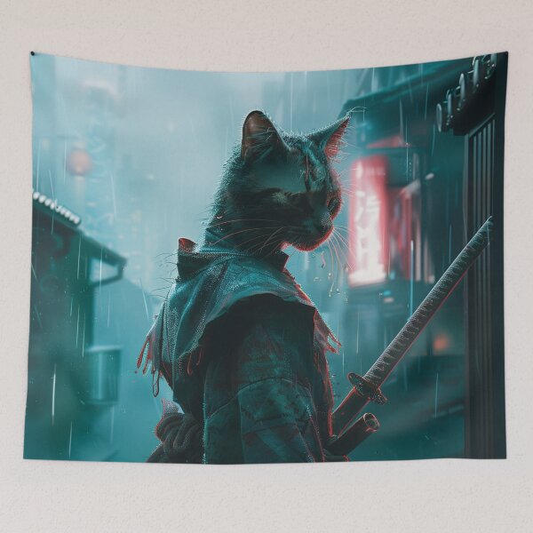Item preview, Rain-Slick Ronin: Nine Lives designed and sold by ArgentoArt.