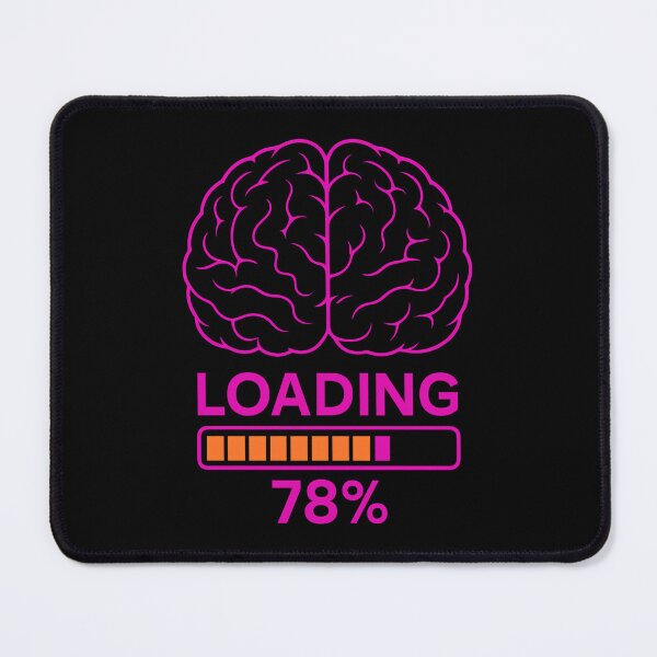 Item preview, Brain Loading 78% – Block Neon Sci-Fi designed and sold by meshhead.