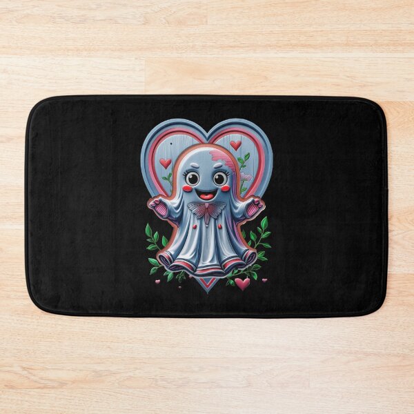 Item preview, Romantic Cute Ghost With Heart Illustration designed and sold by ArtDesignTp.