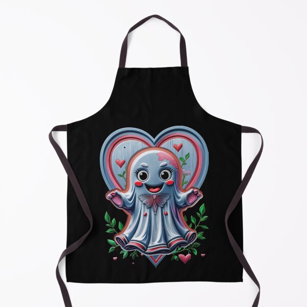 Item preview, Romantic Cute Ghost With Heart Illustration designed and sold by ArtDesignTp.
