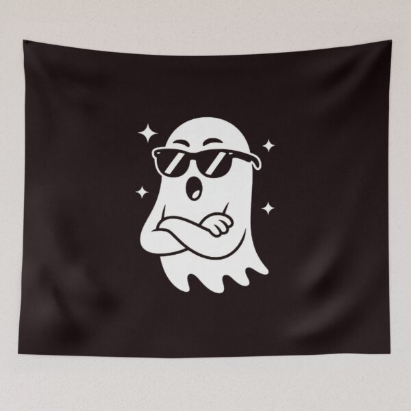 Item preview, Cool Ghost with Sunglasses – Funny Spooky Halloween Design designed and sold by dortmond.