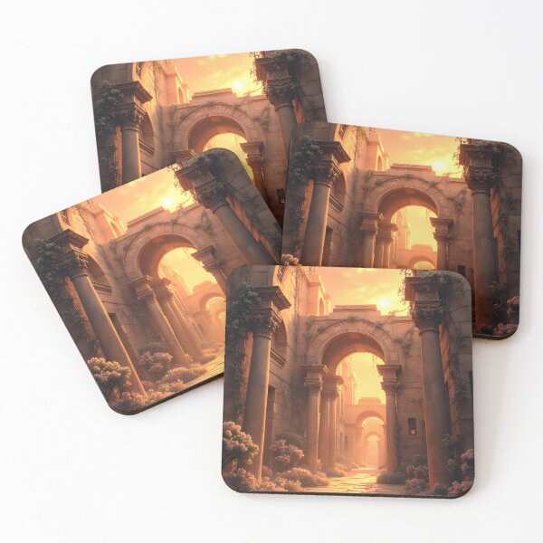 Item preview, Sunset Reverie Through Ancient Arches designed and sold by oanaunciuleanu.