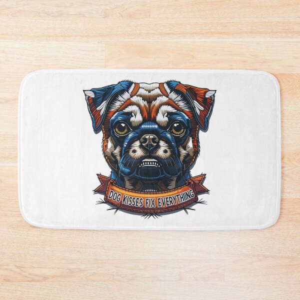 Item preview, Dog Kisses Fix Everything Quote Illustration designed and sold by ArtDesignTp.
