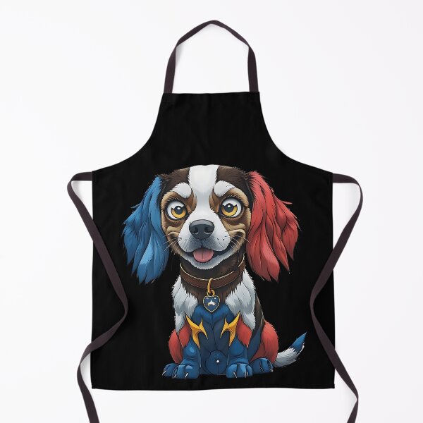 Item preview, Superhero Dog Illustration With Red And Blue Costume designed and sold by ArtDesignTp.