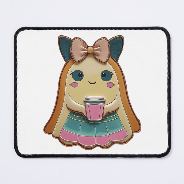Item preview, Kawaii Ghost Girl With Coffee Cup Illustration designed and sold by ArtDesignTp.