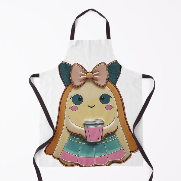Item preview, Kawaii Ghost Girl With Coffee Cup Illustration designed and sold by ArtDesignTp.