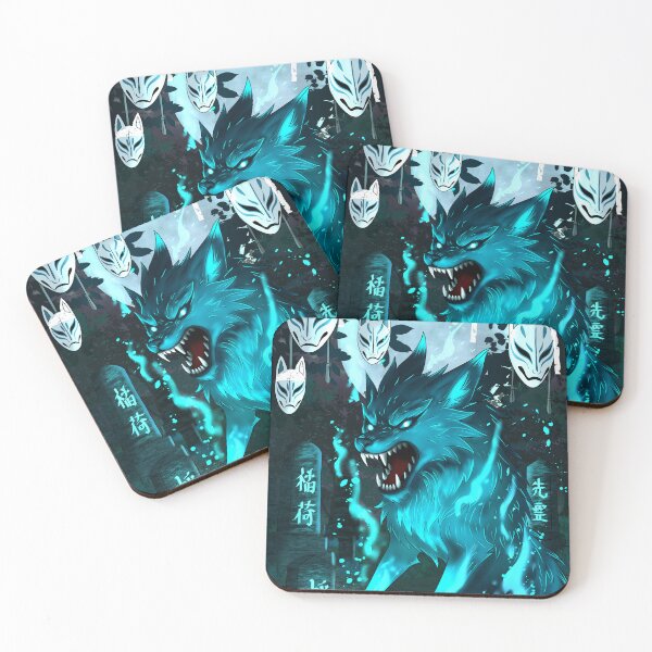 Item preview, Kitsune in the moonlight between gravestones designed and sold by Yumikazumi.