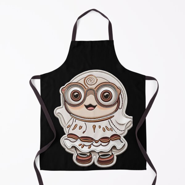 Item preview, Cute Coffee Ghost Girl With Glasses Illustration designed and sold by ArtDesignTp.