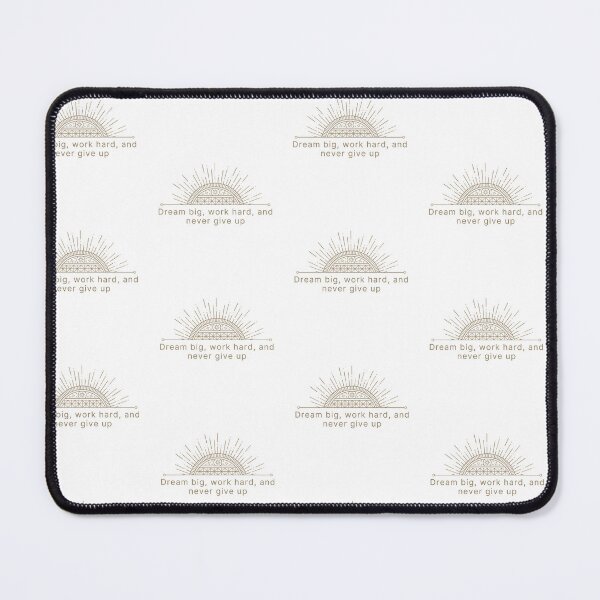 Item preview, Clockwork Sunrise – “Dream Big, Work Hard, and Never Give Up” designed and sold by CloverBend.