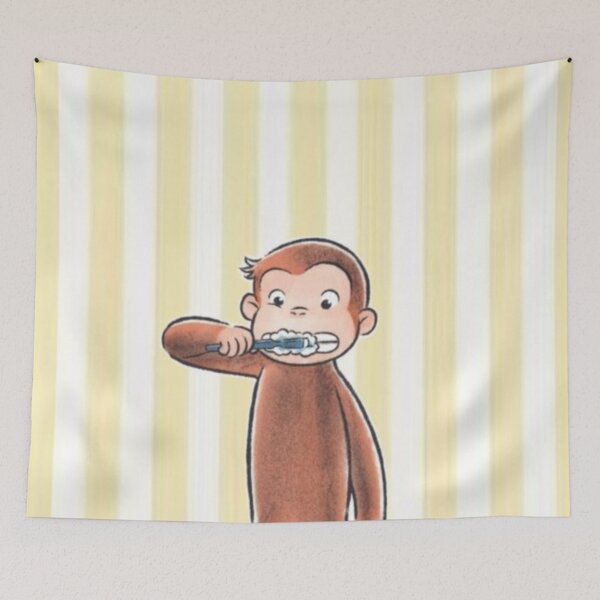 Item preview, Curious George Brushing His Teeth designed and sold by Shars-creations.