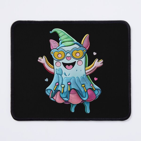 Item preview, Colorful Kawaii Ghost With Glasses And Hat designed and sold by ArtDesignTp.