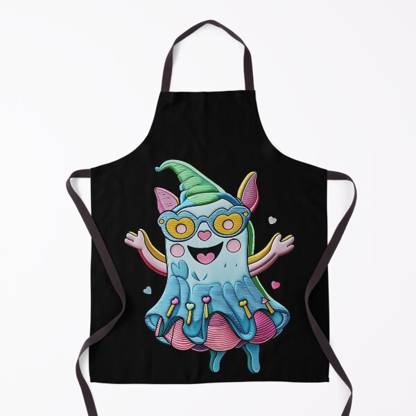 Item preview, Colorful Kawaii Ghost With Glasses And Hat designed and sold by ArtDesignTp.