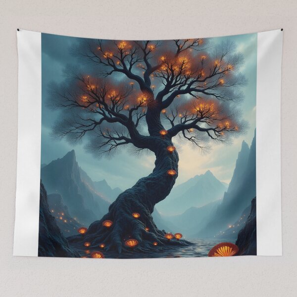 Item preview, The Enchanted Ember Tree designed and sold by oanaunciuleanu.