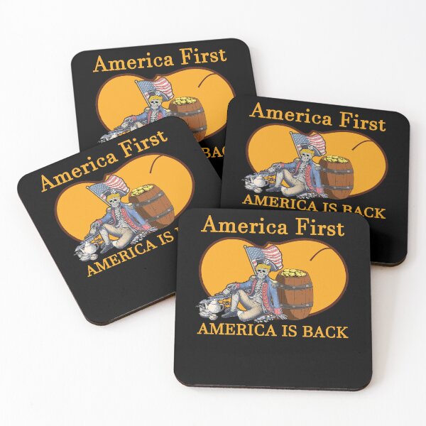 Item preview, America First Barrel USA Is Back SKELETON US PRESIDENT designed and sold by RyanTee-Awesome.
