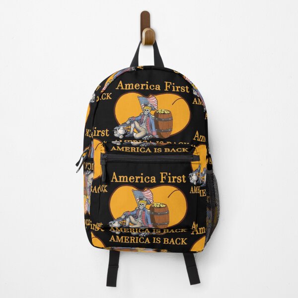 Item preview, America First Barrel USA Is Back SKELETON US PRESIDENT designed and sold by RyanTee-Awesome.