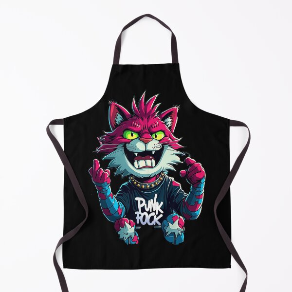 Item preview, Cat Middle Finger Punk Cat Rebel designed and sold by Uglyandcute.