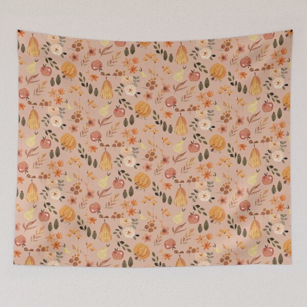Item preview, Farmhouse Fall Harvest – Pumpkins, Gourds, Apples & Flowers designed and sold by CloverBend.