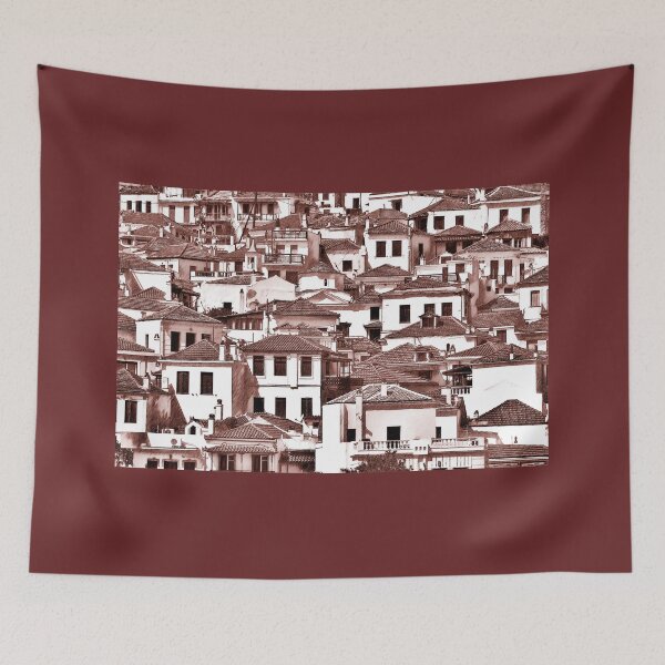 Item preview, Houses and roofs, Skopelos 5, pencil effect designed and sold by paulboizot.
